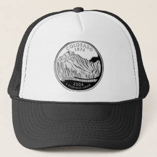 Imitate Colorado Staat Quarter Rocky Mountains Bäu Truckerkappe