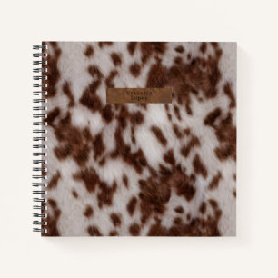 Imitate Cowhide & Leather Animal Print Gepunktet Notizbuch