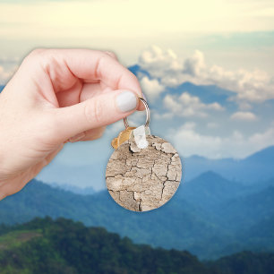 Imitate Cracked Wood Schlüsselanhänger