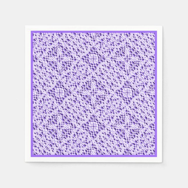 Imitate Crochet Mauve Serviette (Vorderseite)