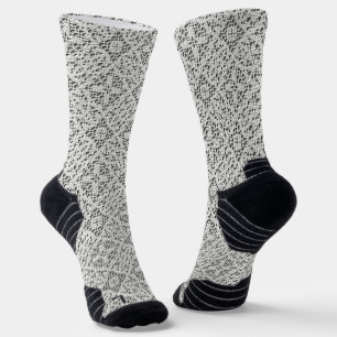 Imitate Crochet White Socken