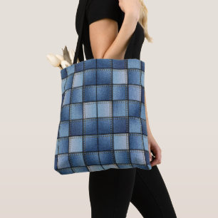 Imitate Denim Patchwork