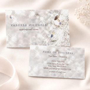 Imitate Diamond Bling Glitzer Bokeh Event Plane Visitenkarte