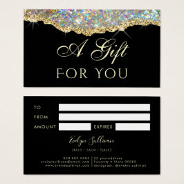 Imitate, die Gold Glitzer schenken