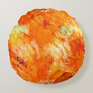 Imitate digitaler Pinselstrich nahtlose Textur. Co Rundes Kissen