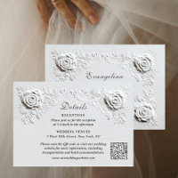 Imitate Embossed Rose Elegante Skriptdetails Hochz