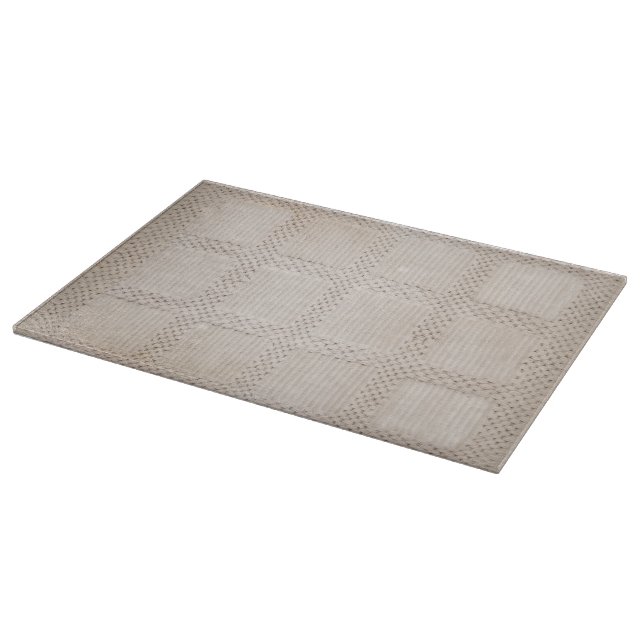 Imitate Fabric Beige Schneidebrett (Ecke)