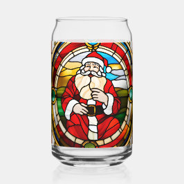 Imitate festgeklemmtes Glas, das den Santa Can gef Dosenglas