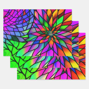 Imitate Festglas Geschenkpapier Set