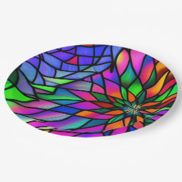 Imitate Festglas Pappteller