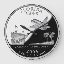 Imitate Florida Staat Quarter Große Wanduhr