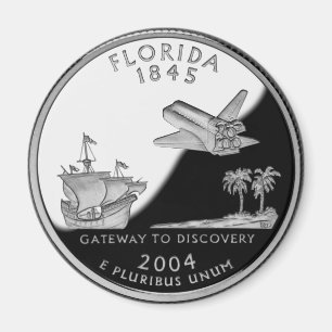 Imitate Florida Staat Quarter Magnet
