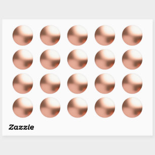 Imitate Fohlen Rose Gold Blank Template Runder Aufkleber