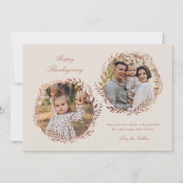 Imitate Foil Harvest Wreath Erntedank 2-Foto (Vorderseite)