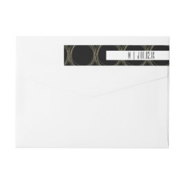 Imitate Foil Rings Black and Gold Wedding Logo