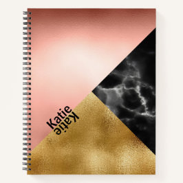 Imitate Foil und Marmor Notizbuch