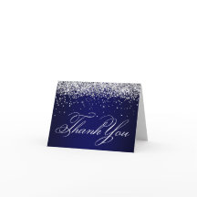 Imitate Funkelnd Silver Glitzer Navy Blue