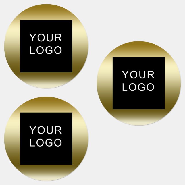 Imitate für das Design kleiner Firmenlogos Gold Etiketten (Gruppe)