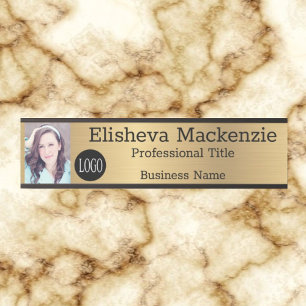 Imitate für die Bürotür Gold-Foto-Logo Türschild