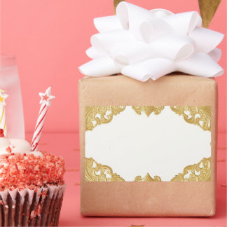 Imitate für die Goldgrenzenvorlage zeichnen rechte Rechteckiger Aufkleber