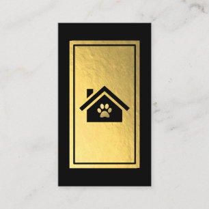 Imitate für die Pflege von Haustieren Gold Foil V Visitenkarte