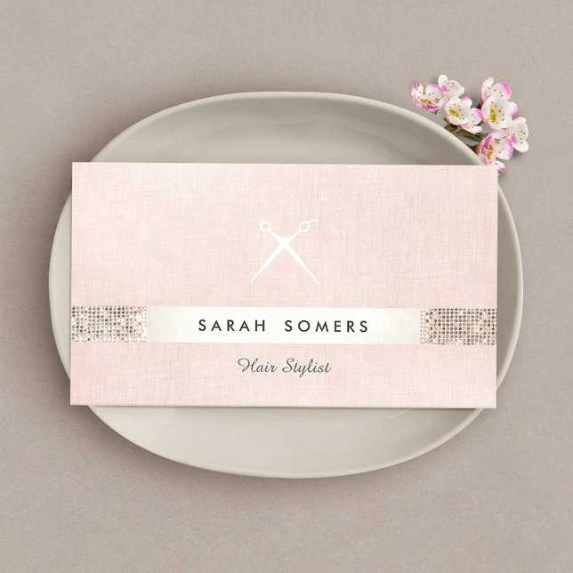 Imitate für die Stylistische Haarschere in Rosa-Sa Visitenkarte (Von Creator hochgeladen)