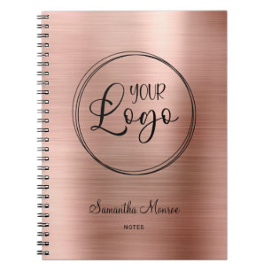 Imitate für Firmenlogos Rose Gold Fossil Treffen Notizblock