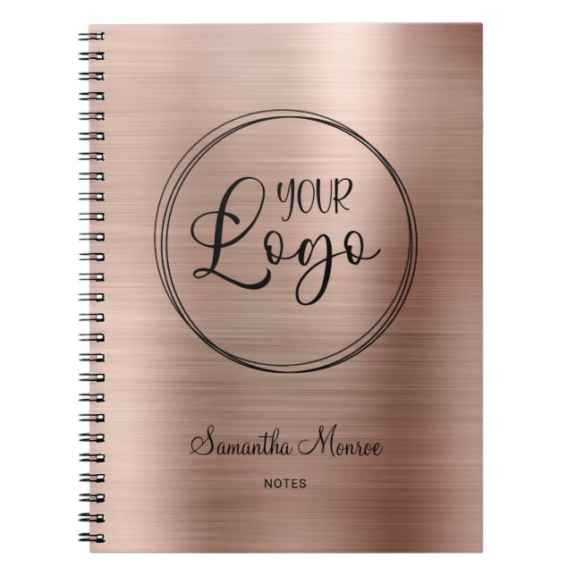 Imitate für Firmenlogos Rose Gold Fossil Treffen Notizblock (Vorderseite)
