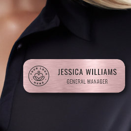 Imitate für kundenspezifische Firmenlogos mit der Namensschild