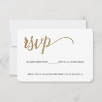 Imitate für Veranstaltungen Gold Script E-Mail