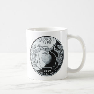 Imitate Georgia Staat Quarter Kaffeetasse