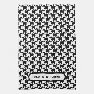 Imitate, gepied de poule mit Dogs mode K Handtuch 