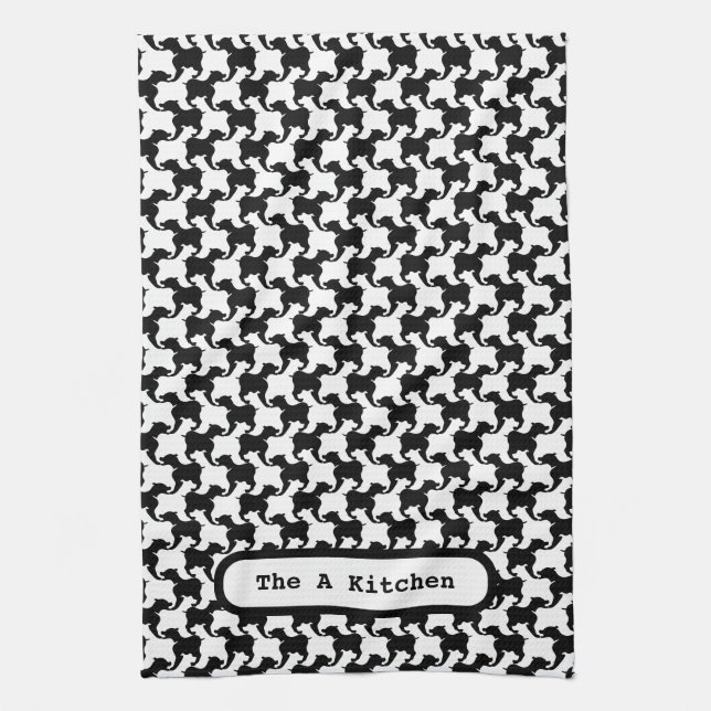 Imitate, gepied de poule mit Dogs mode K Handtuch  (Vertikal)