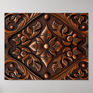 Imitate geschlitztes Leder Poster