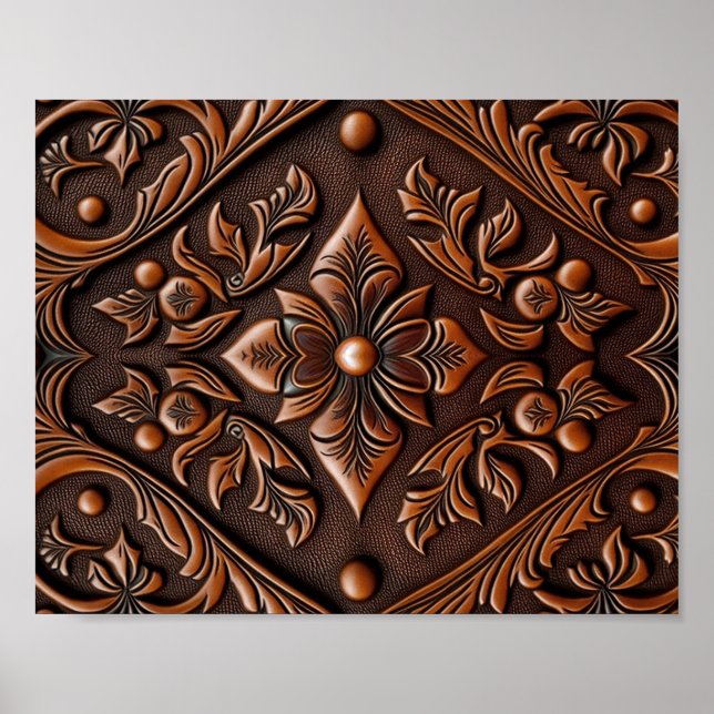 Imitate geschlitztes Leder Poster (Vorne)