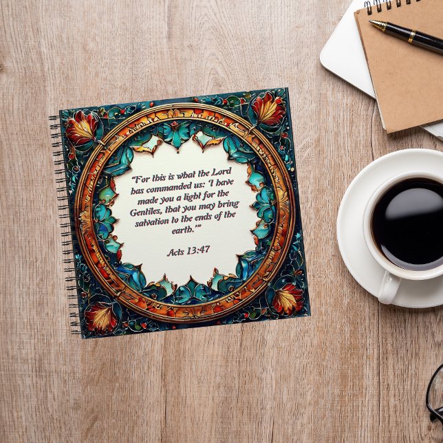 Imitate gestanztes Glas verbringen Zeit mit Jesus  Notizbuch (Von Creator hochgeladen)