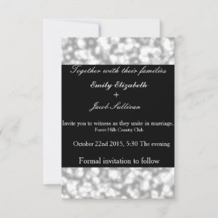 Imitate Glamour Elegante Hochzeitsslichtslampen Save The Date