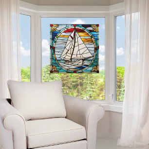 Imitate: Glass Sailboat Fensteraufkleber