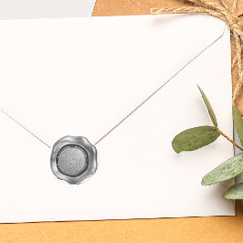 Imitate Gleitwelleninitialen Monogramm Runder Aufkleber