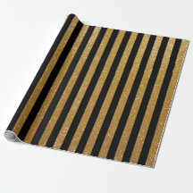 Imitate Glitzer aus Gold und schwarz gestreiftes P