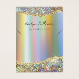 Imitate Glitzer-Folie Halskette Display-Karte