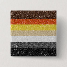 Imitate Glitzer Gay Bar Pride Flag Hintergrund Button