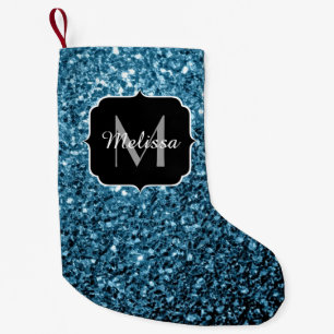 Imitate Glitzer Glitzern Monogram Kleiner Weihnachtsstrumpf