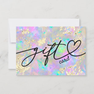 Imitate Glitzer Opal Geschenkgutschein