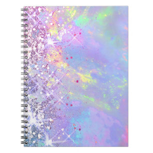 Imitate Glitzer opal Notizblock