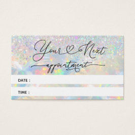 Imitate Glitzer Opal-Terminkarte
