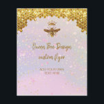 Imitate Glitzer Queen Bee Flyer<br><div class="desc">simulierter Glitzer Bee Flyer</div>
