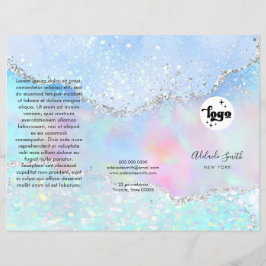 Imitate Glitzer Trifold-Broschüre