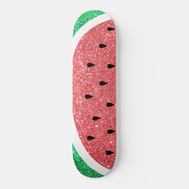 Imitate Glitzer Wassermelone Slice Design Skateboard (Vorderseite)