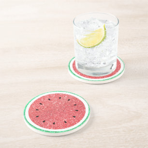 Imitate Glitzer Wassermelone Untersetzer